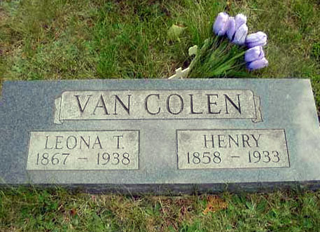 VanColen H Mary L headstone 1938